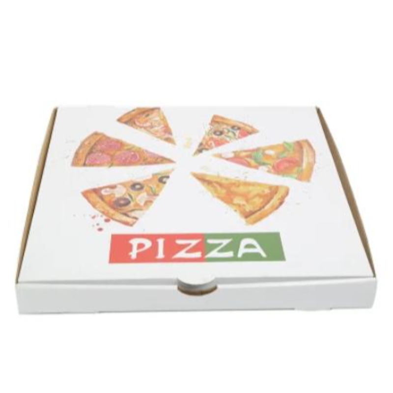 Groothandel aangepast logo gedrukt 8-16 inch Eco Friendly Box-pakket Food Grade Paper Pizza Box