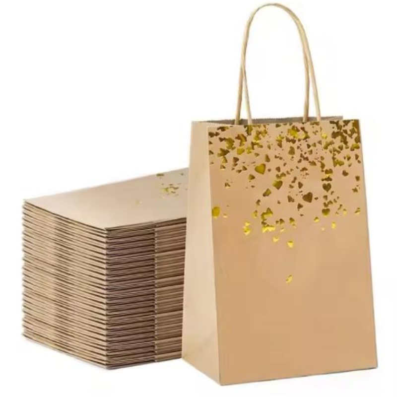 Recycle Eco Friendly Kraft papieren zak voor cadeau of stoffen verpakking